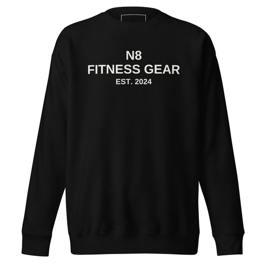 Men’s Fitness Gear Sweatshirt - Black/Oatmeal