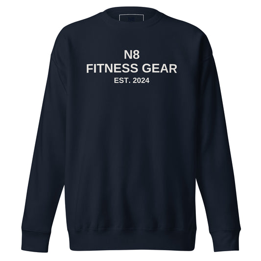 Men’s Fitness Gear Sweatshirt - Navy/Oatmeal