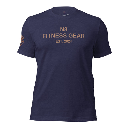 Men’s Fitness Gear Tee - Heather Navy/Espresso