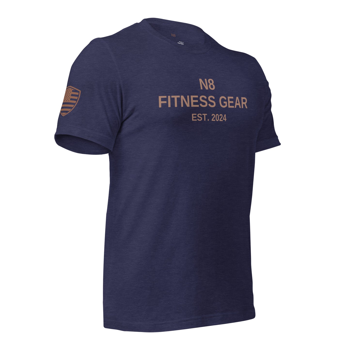 Men’s Fitness Gear Tee - Heather Navy/Espresso