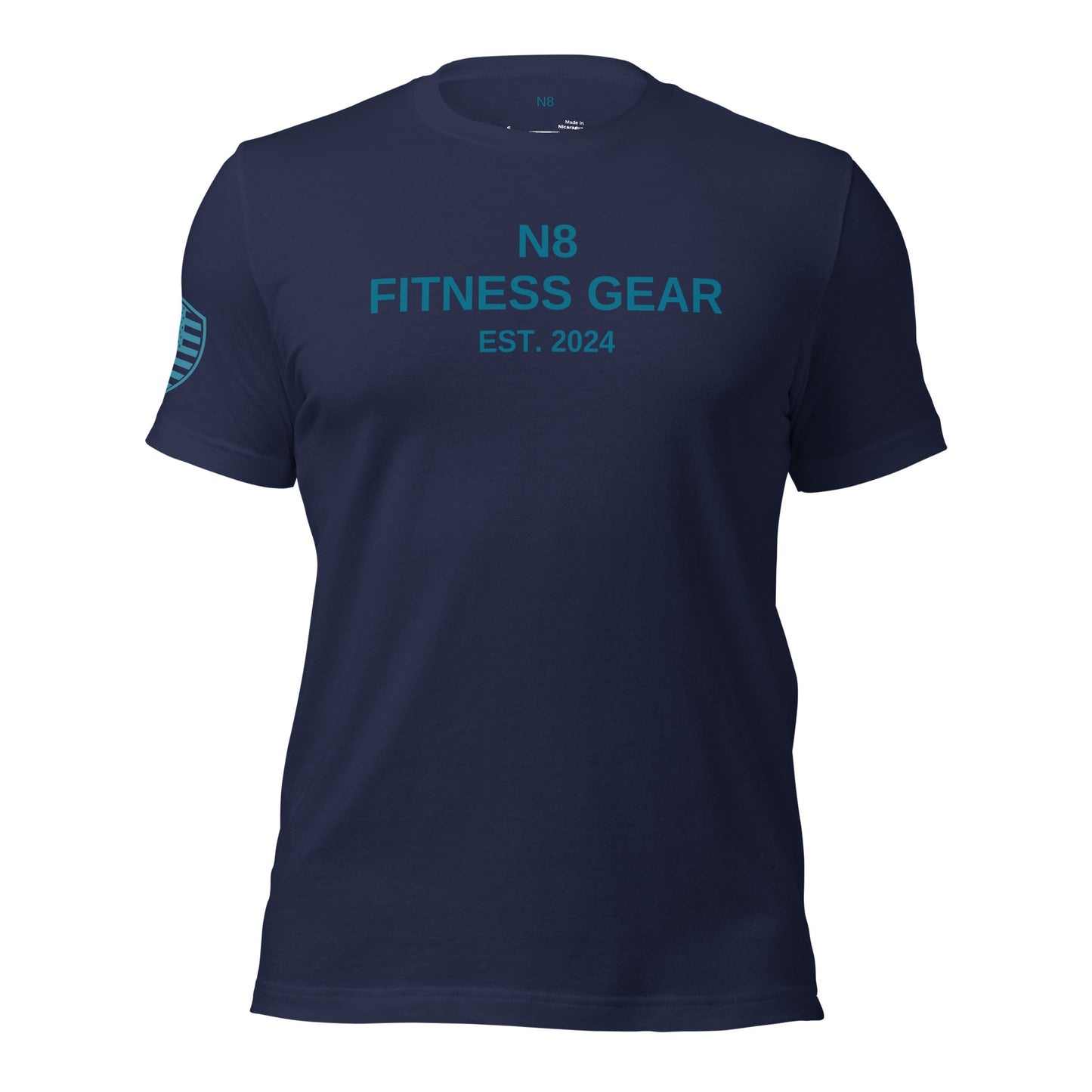 Men's Fitness Gear Tee - Navy/Teal